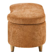 Olieri Chenille Storage Ottoman Bench